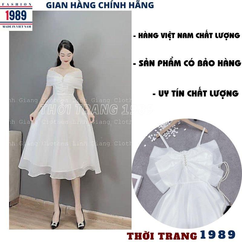 FREE SHIP Váy trễ vai công chúa voan tơ 2 lớp tiểu thư bánh bèo dễ thương ,đầm dự tiệc sang chảnh đính đá KIM GIA DS