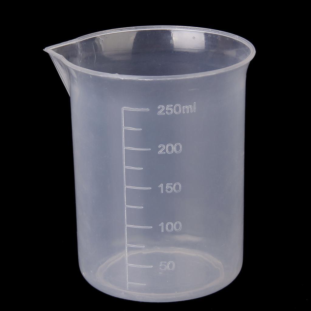6 Pieces of Transparent Measuring Cup Measuring Cup for Kitchen Laboratory Tool