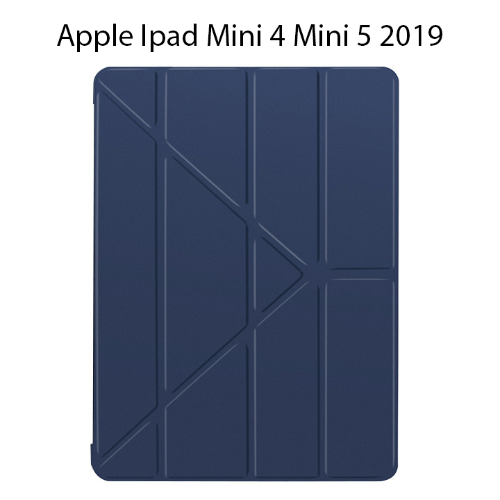 Bao Da Cover Cho Apple Ipad Mini 4 Mini 5 2019 Hỗ Trợ Smart Cover Gấp Chéo