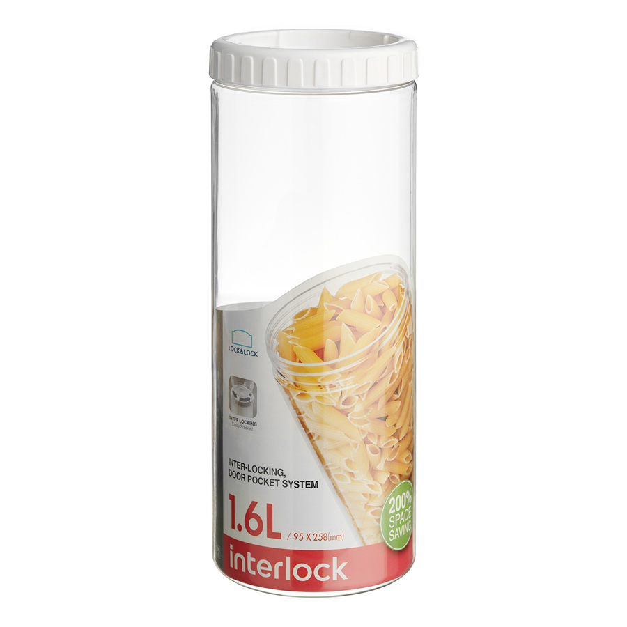 Bộ 6 Hộp Bảo Quản Interlock Lock&Lock INL303S010 - Trắng