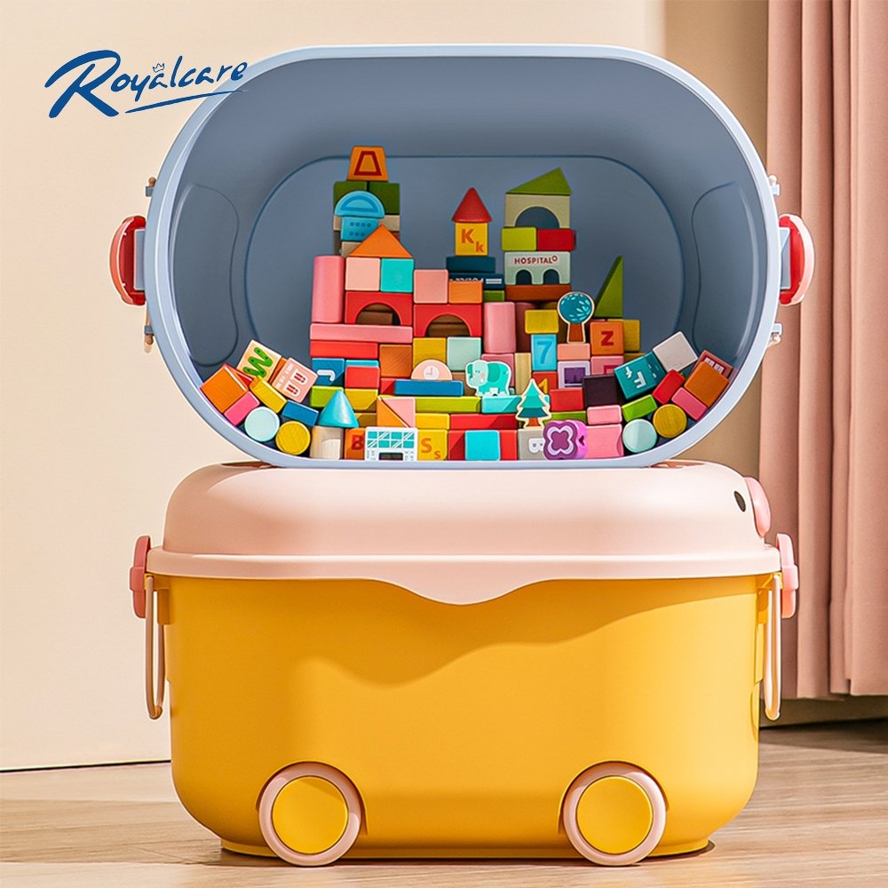 Thùng đựng đồ chơi có bánh xe đa năng ROYALCARE 8800/8637 cùng bé tạo thói quen gọn gàng, ngăn nắp