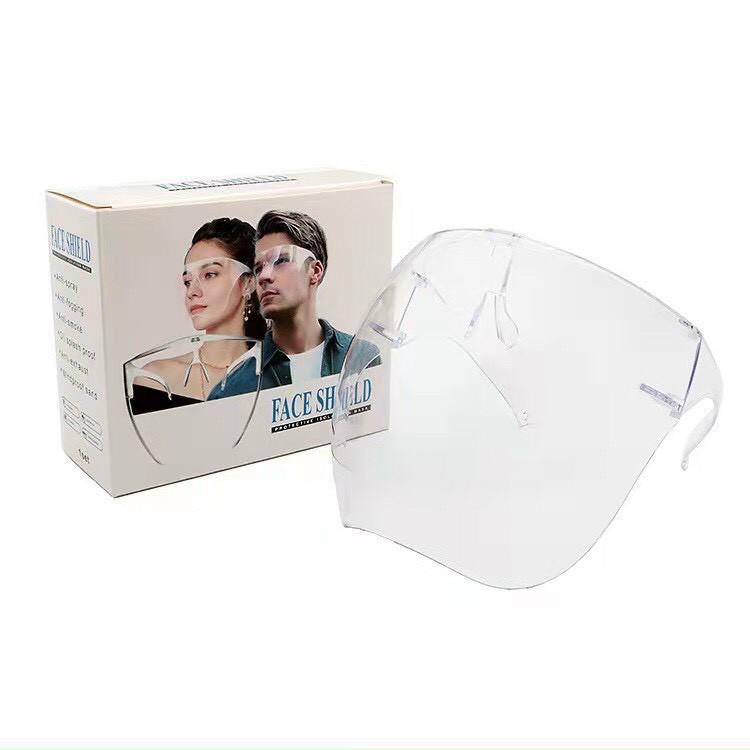 Kính chắn giọt bắn che hết mặt FACE SHIELD chống giọt bắn tiện dụng