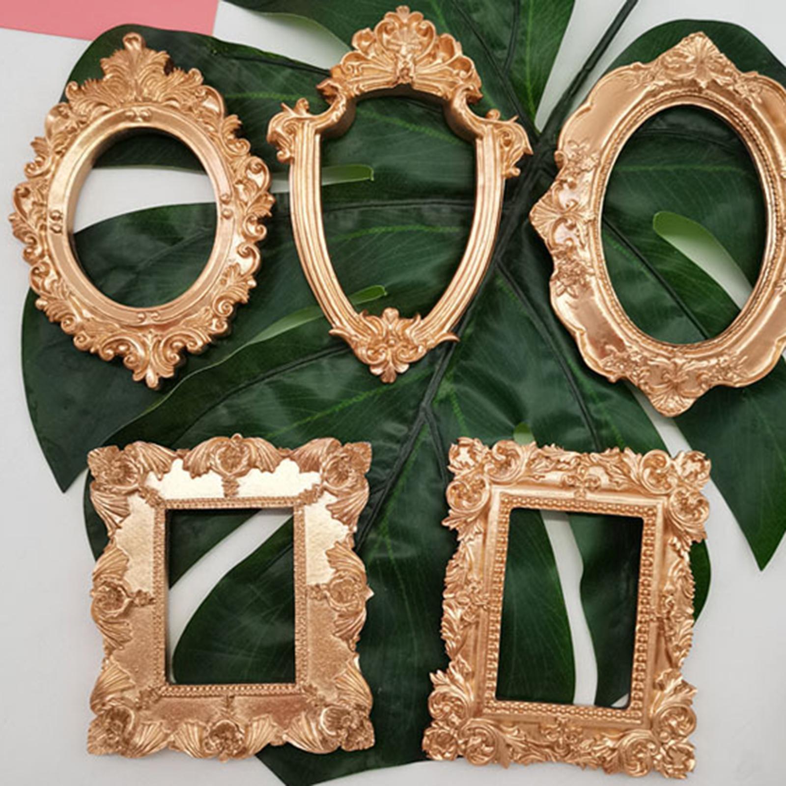 2xAntique Picture Frame Pictures Holder for Christmas Hallway Decor 8.5x12CM
