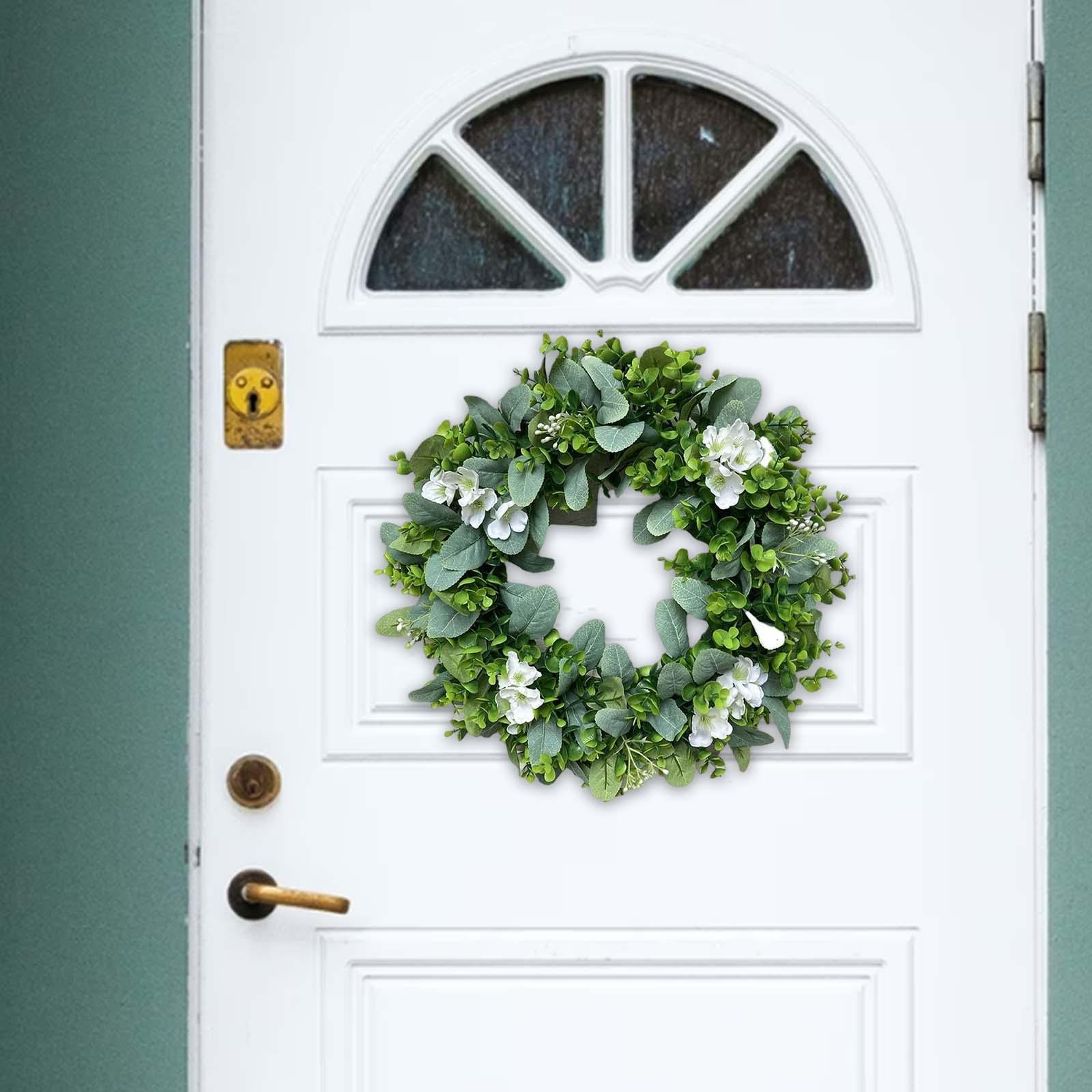 42cm Wreath Artificial Hanging Garland Green Plant Wedding Home Decor