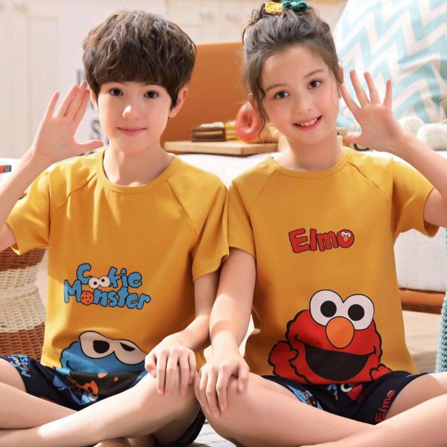 G00000215 Bộ thun size đại bé gái, chất vải cotton 100%