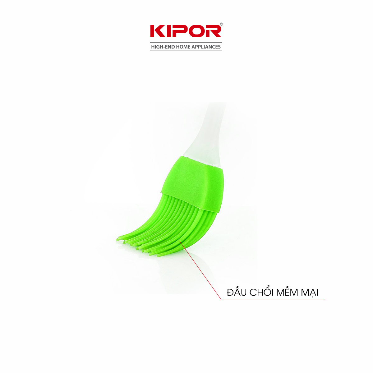 Chổi quét dầu silicon KIPOR KP-QD01 - Cọ quét bơ, ướp gia vị tiện lợi - Chịu nhiệt tốt