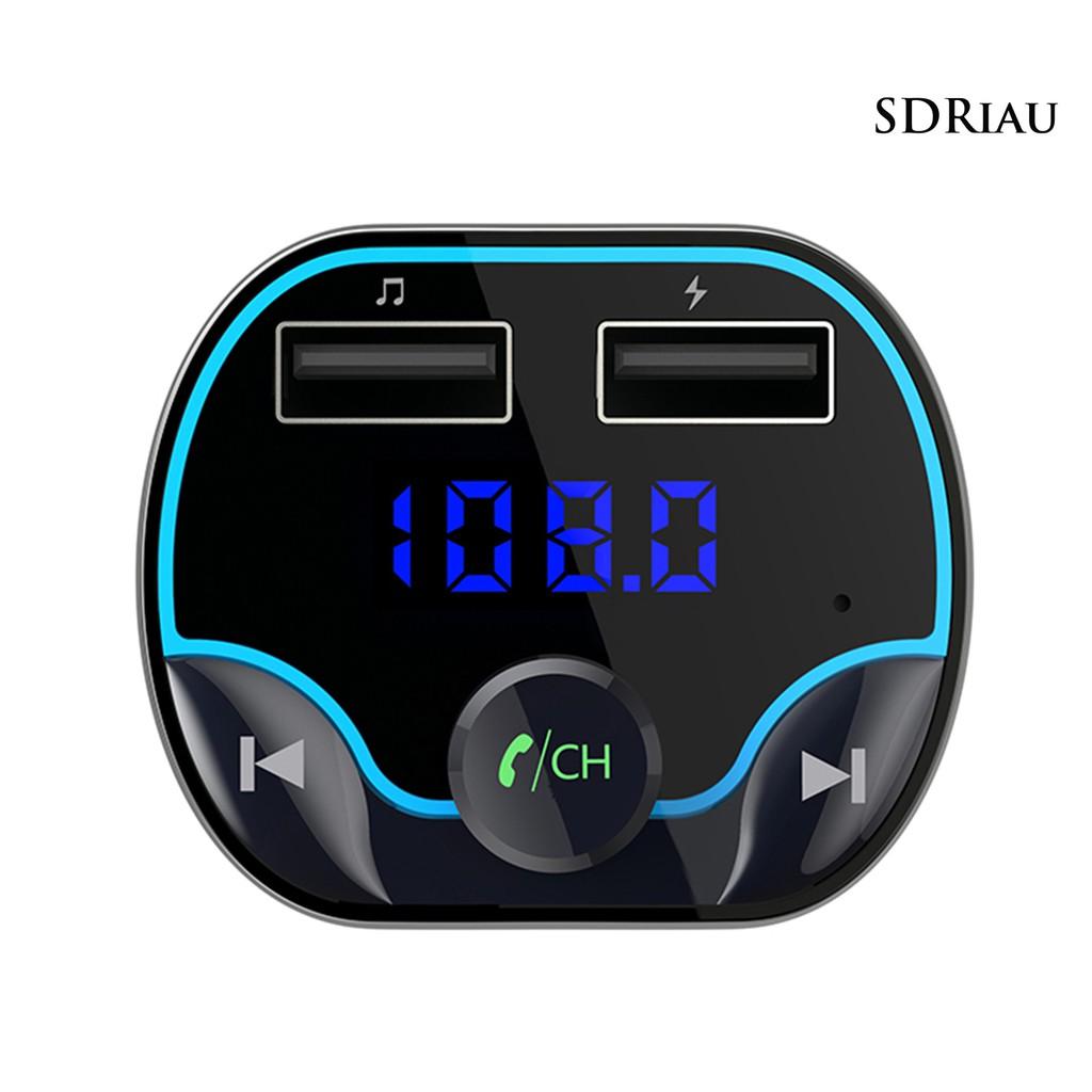 Củ Sạc Trên Xe Hơi Qcd_T24 Dual Usb Bộ Truyền Tín Hiệu Bluetooth
