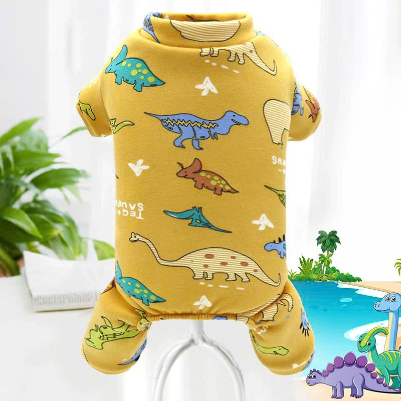 ÁO THUN NỈ KHỦNG LONG DỄ THƯƠNG TỪ 1-5KG DÀNH CHO THÚ CƯNG CHÓ MÈO
