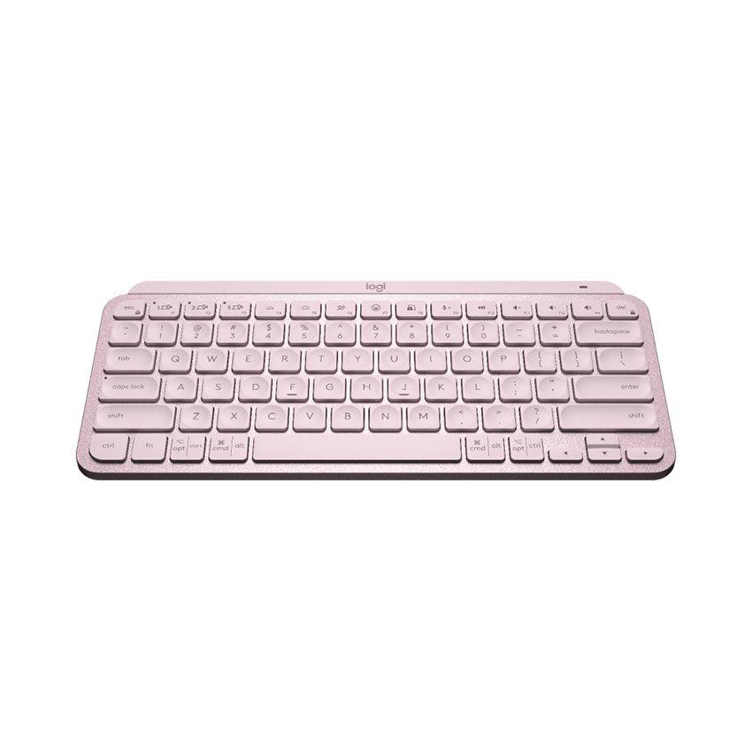 Bàn phím Logitech không dây MX Keys Mini hồng Hàng chính hãng
