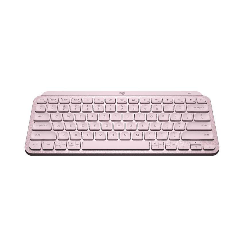 Bàn phím Logitech không dây MX Keys Mini hồng (USB-C/Bluetooth) Hàng chính hãng