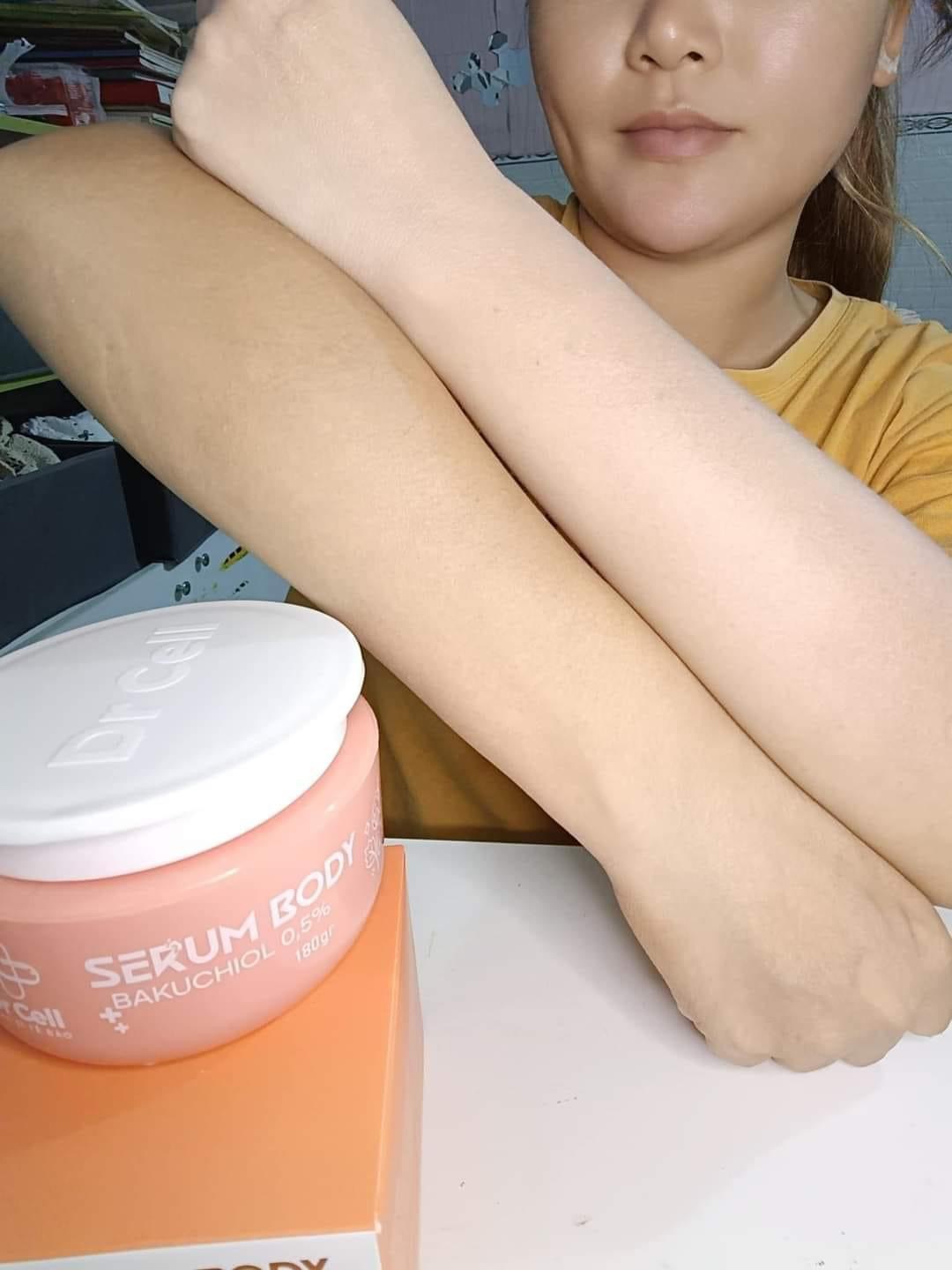 Serum Body Bakuchoil 0.5% Dr Cell dưỡng trắng da body hiệu quả chỉ trong 7 ngày chống lão hoá mềm mịn da