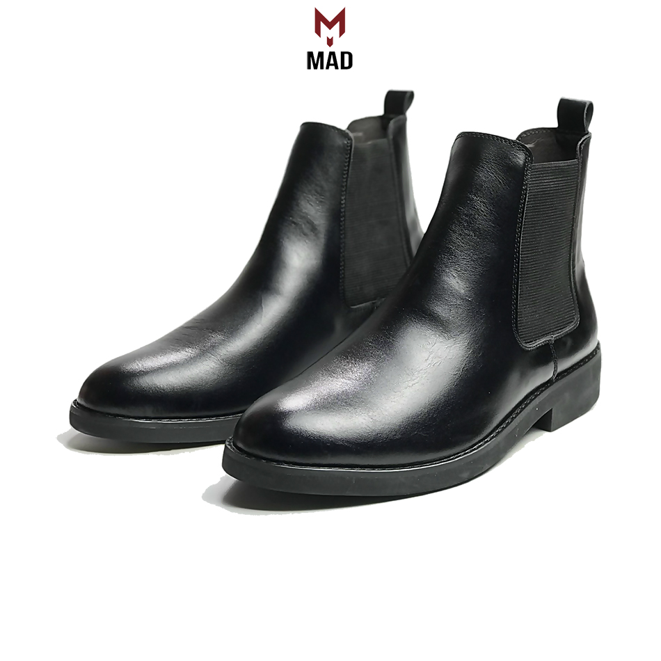 Giày tây chelsea boots classic mad công sở cao cổ nam da bò cao cấp thời trang phong cách