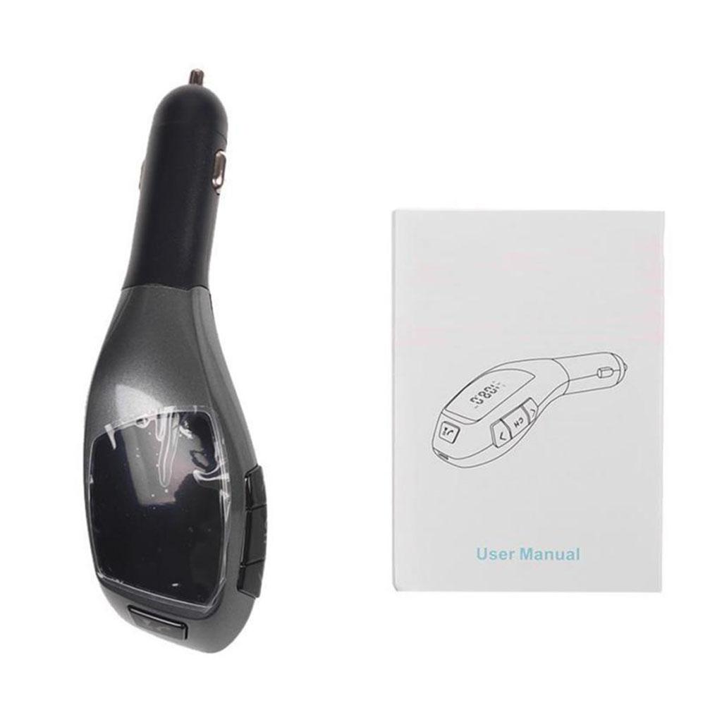 BT 3.0 Vehicle FM Transmitter MP3 Player Audio Adapter Support External TF Card