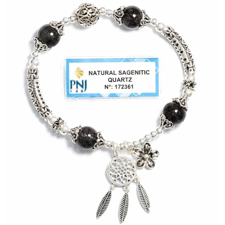 Vòng Tay Tóc Đen Phối Charm Bạc 925 VTTATDPC92522A Patronus