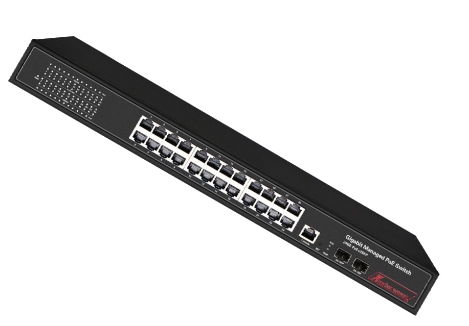 Bộ chuyển mạch 26 port managed switch, 24 port Gigabit PoE, 2 SFP, 400W power supply  - Xmethod Network - Hàng chính hãng 