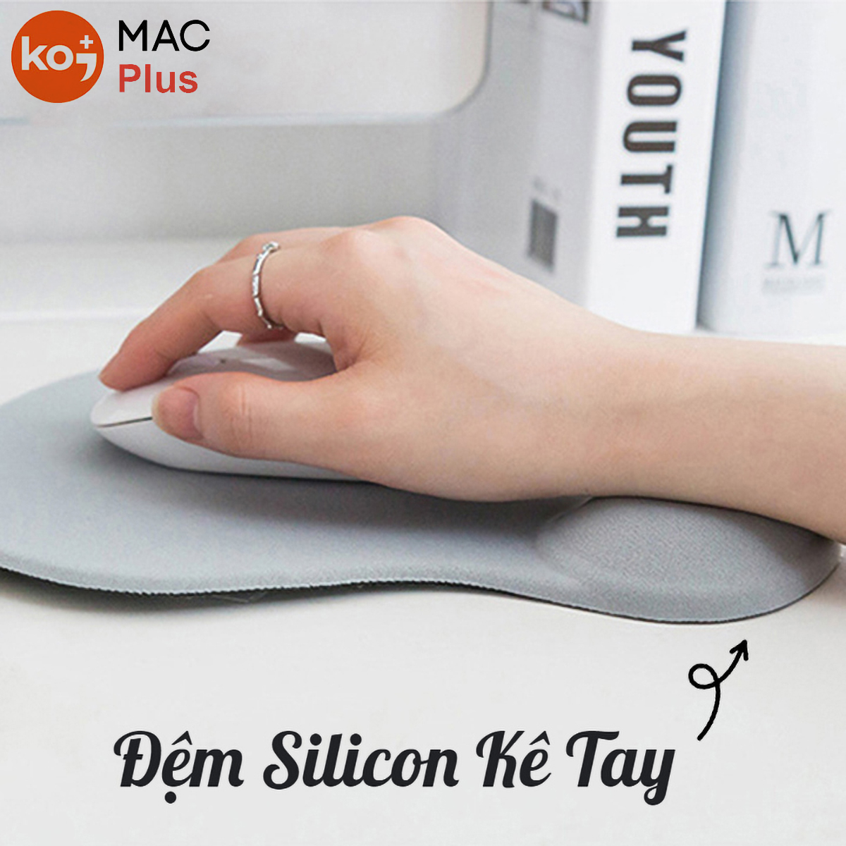 Lót Chuột Máy Tính &amp; Đệm Kê Bàn Phím KOJMAC Mouse Pad Keyboard Hand Rest - Hàng Nhập Khẩu( Di Chuột Gõ Chữ Laptop Văn Phòng Đế Chống Trượt Cao Cấp, Gaming Cute Slicone 3D Hình: Chó Corgi Husky Bull Dog Anime ... Cực Dễ Thương )