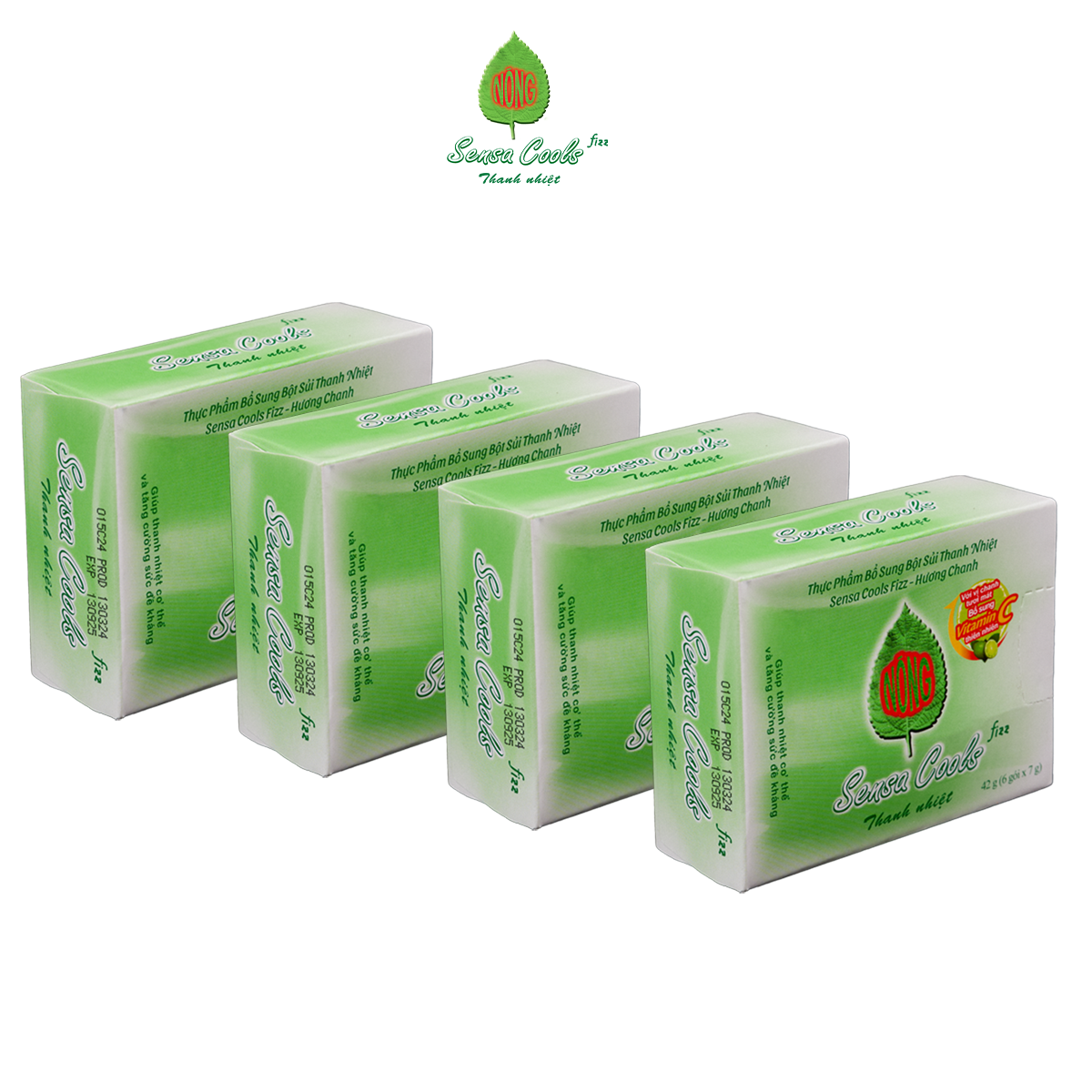[COMBO 4] BỘT SỦI THANH NHIỆT SENSA COOLS FIZZ