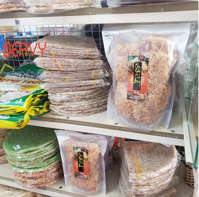 Đặc Sản Nha Trang - Bánh Tráng Dừa Nướng Đậm Đặc Nước Cốt Dừa Seavy Gói 850G Gồm 16 Cái