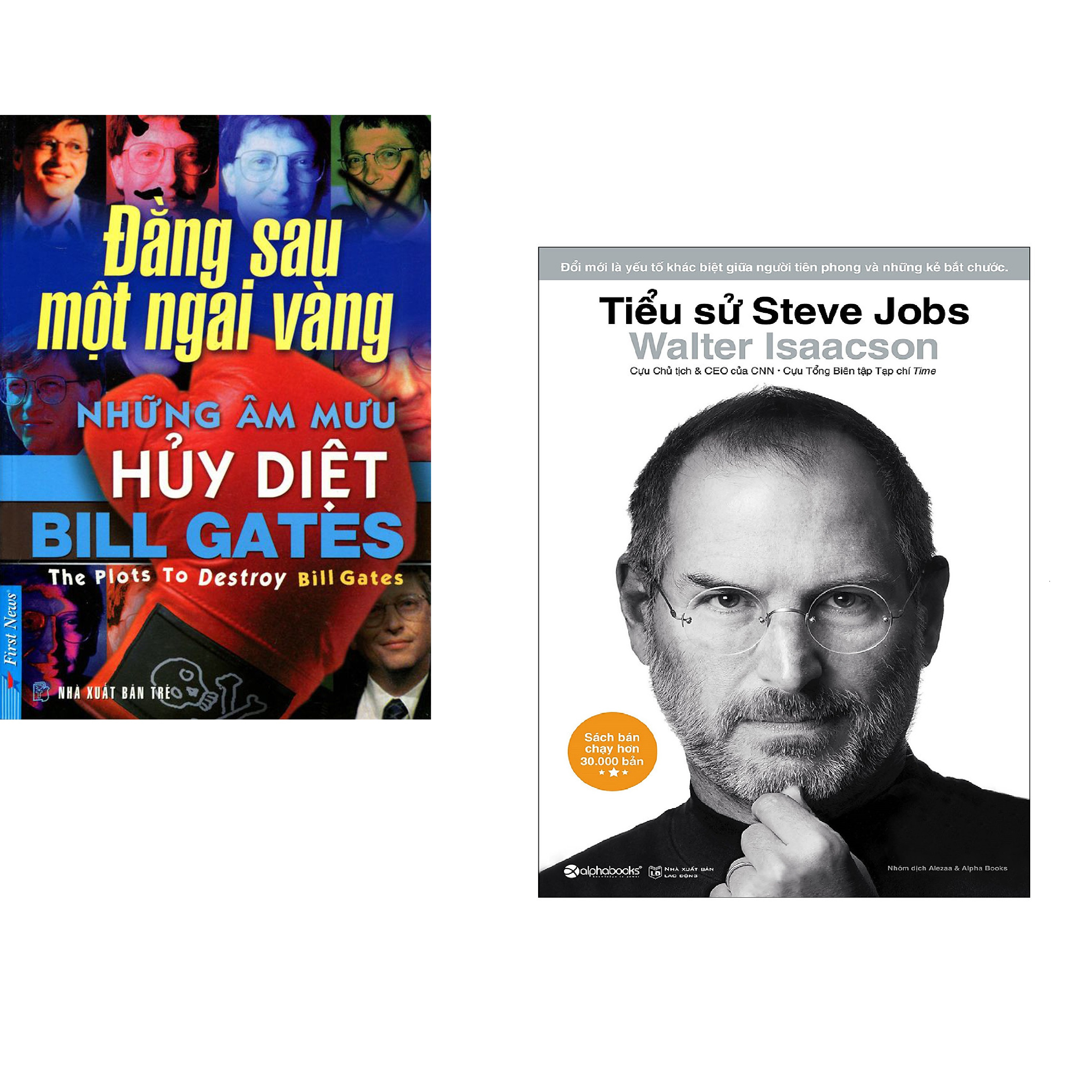 Combo 2 cuốn sách: Bill Gates - Những Âm Mưu Hủy Diệt + Tiểu Sử Steve Jobs