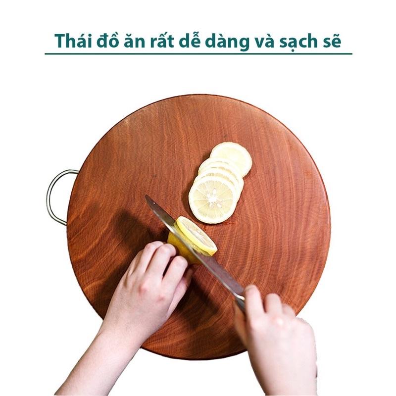 Thớt gỗ nghiến tây bắc, thớt gỗ không tâm nguyên khối độ bền cao, Sammi shop