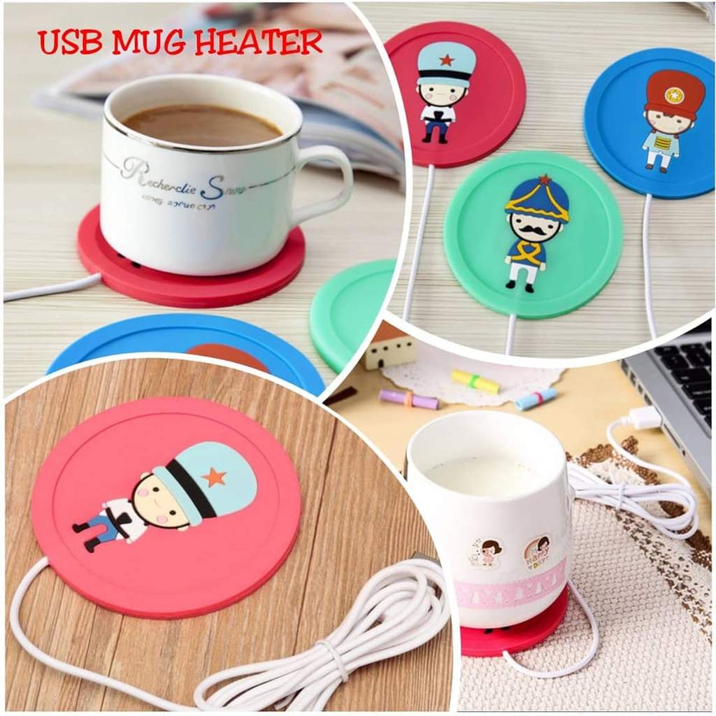 Đế Hâm Nóng Đồ Uống Hàng Chính Hãng MINIIN - Đế Làm Nóng  Đa Năng Cao Cấp Có Cổng Sạc USB Họa Tiết Hoạt Hình Dễ Thương