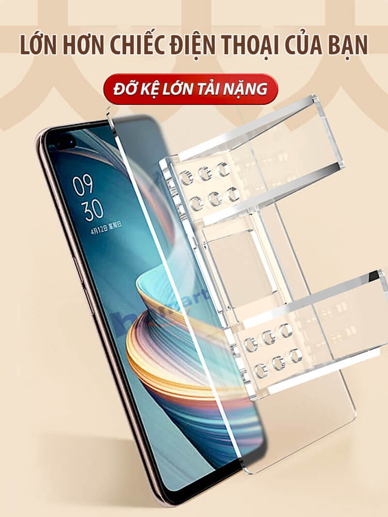 Móc Tam Giác Đôi Đỡ Kệ Gỗ Lớn Kê Giá Chia Ngăn Tủ Quần Áo Vách Nhựa Bếp Ke Góc L Dán Tường Siêu Dính