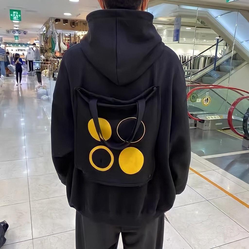 Áo Hoodie Nỉ Unisex Nam Nữ Họa Tiết Túi Lưng