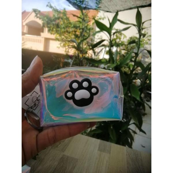 MÓC KHÓA BÓP. MÓC KHÓA VÍ HOLOGRAM DÁNG CHỮ NHẬT HỘP GẮN STICKER
