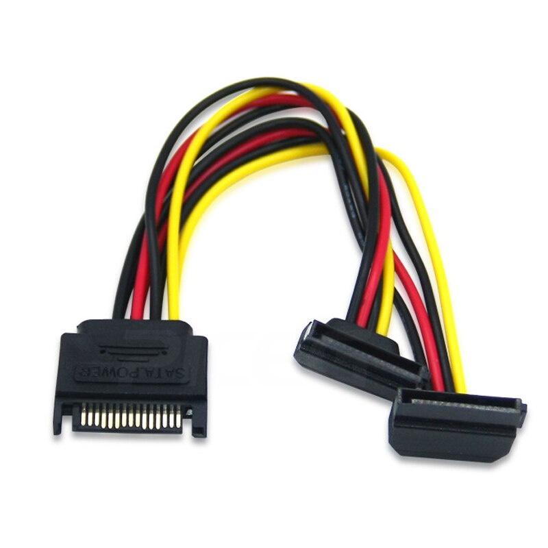 Dây Cáp Chuyển Đổi 15pin SATA 1 Sang 2 Cổng Cho HDD SSD bay SATA