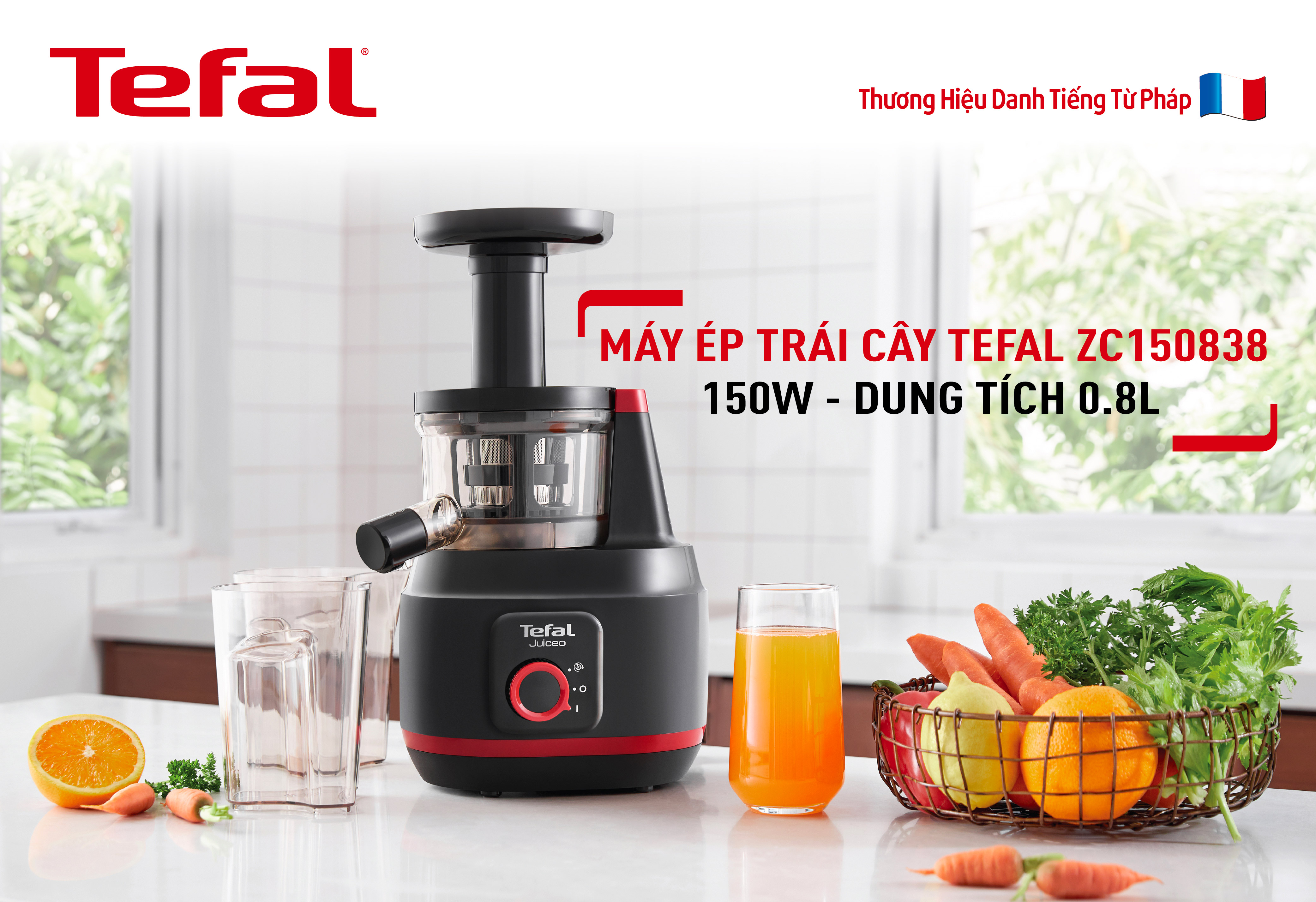 Máy ép chậm Tefal ZC150838 - Hàng chính hãng