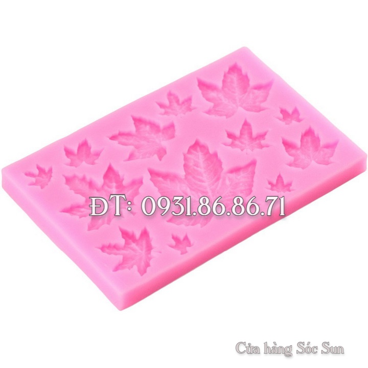 Khuôn silicon 13 chiếc lá - Mã số 1656