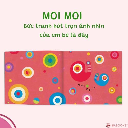 Ehon - Set 3 cuốn Moi Moi và những người bạn - Dành cho trẻ từ 0-2 tuổi - Bản Quyền