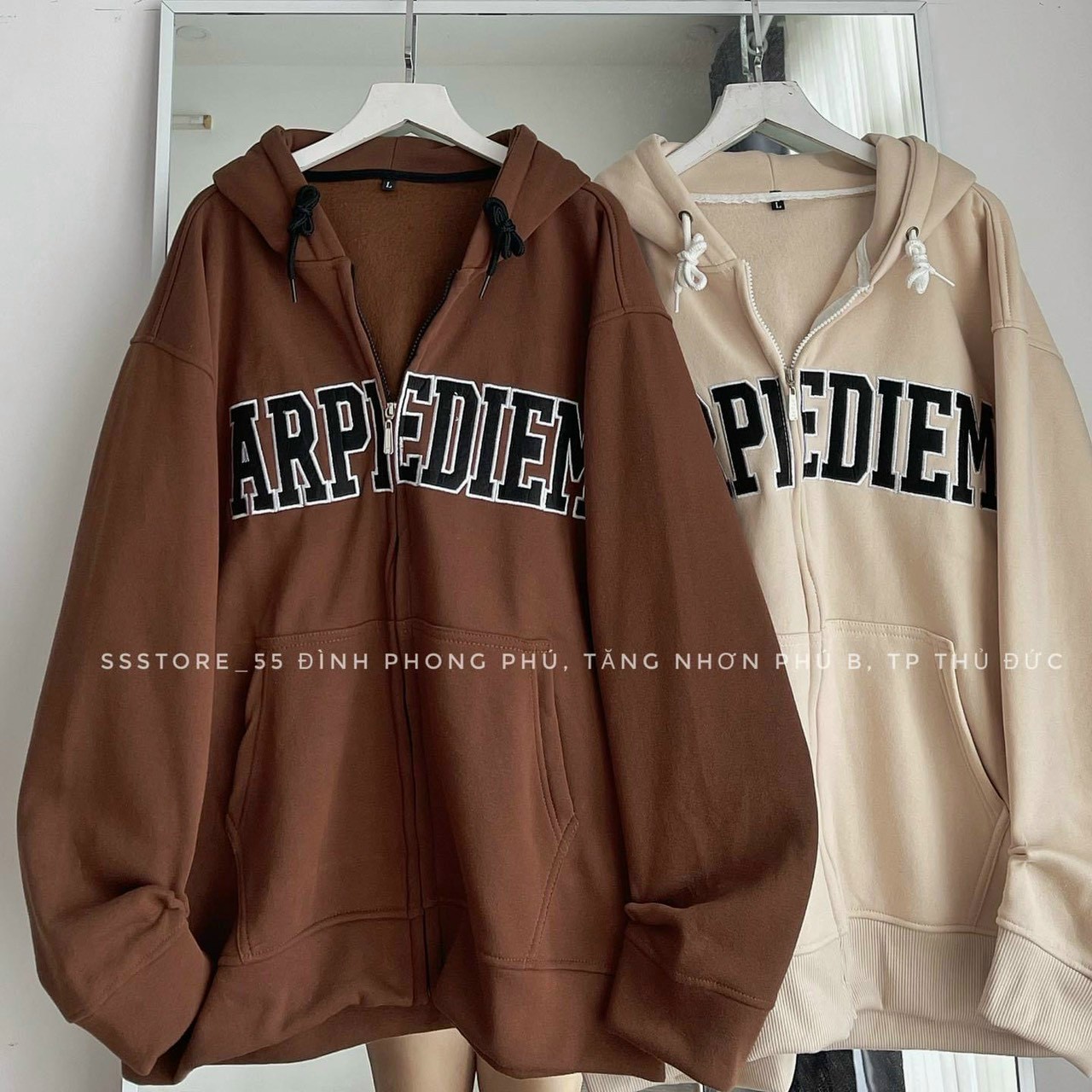 Áo Khoác Nỉ ARPEDIEM Có Nón Mũ 2 Lớp - FREESHIP- Hoodie Khóa Kéo Zip Form Rộng Nam Nữ Cặp Đôi Mặc