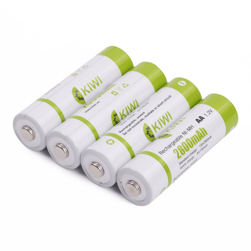 Pin sạc Kiwi AA 2800mAh vỉ 4 viên Chính hãng