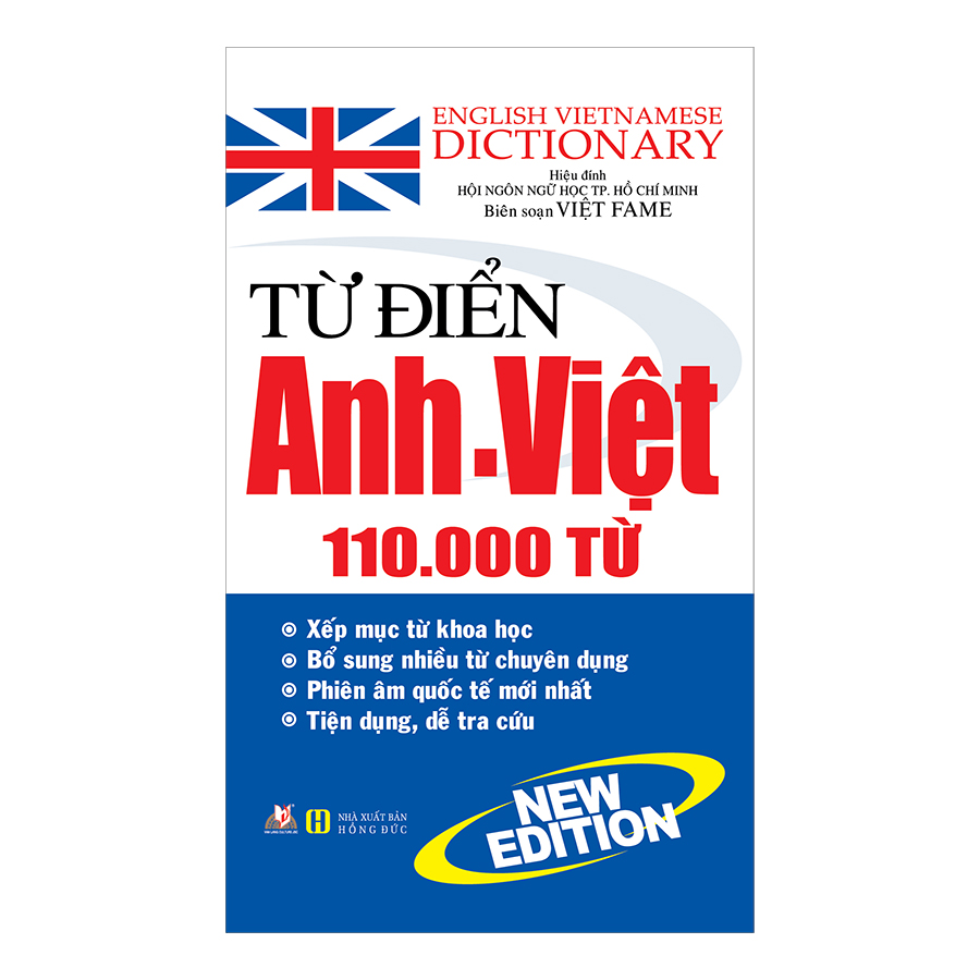 Từ Điển Anh - Việt 110.000 Từ (Vl) - Tái Bản