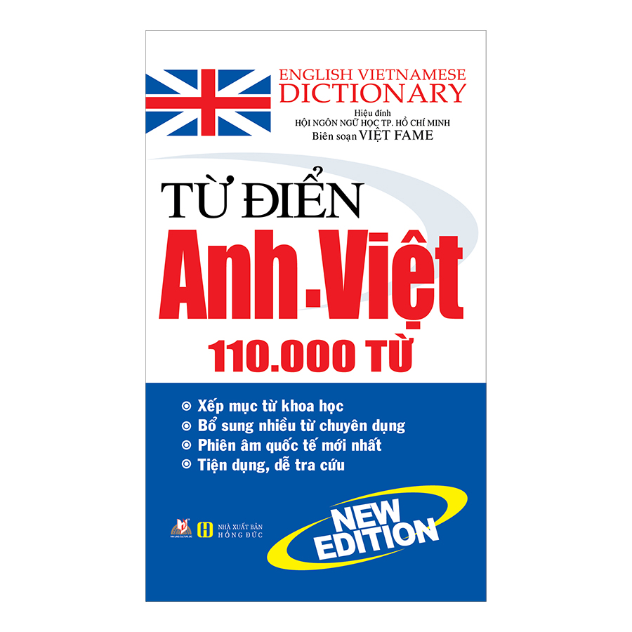 Từ Điển Anh - Việt 110.000 Từ (Tái Bản 2020)