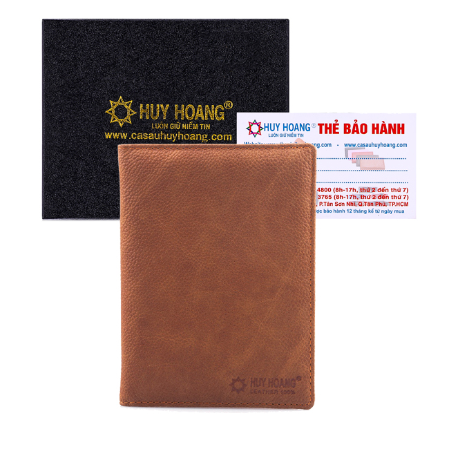 Ví đựng passport da bò Huy Hoàng màu da HC9104