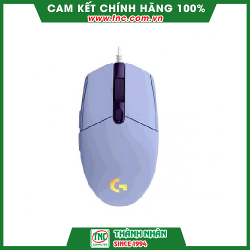 Chuột Gaming có dây Logitech G203 Màu Tím Lilac (910-005853)- Hàng chính hãng