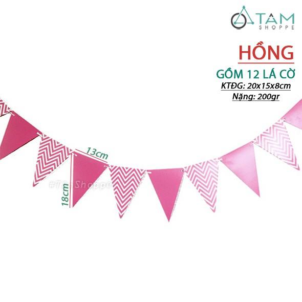 Dây cờ tam giác ép kim 12 lá PA-DC-01