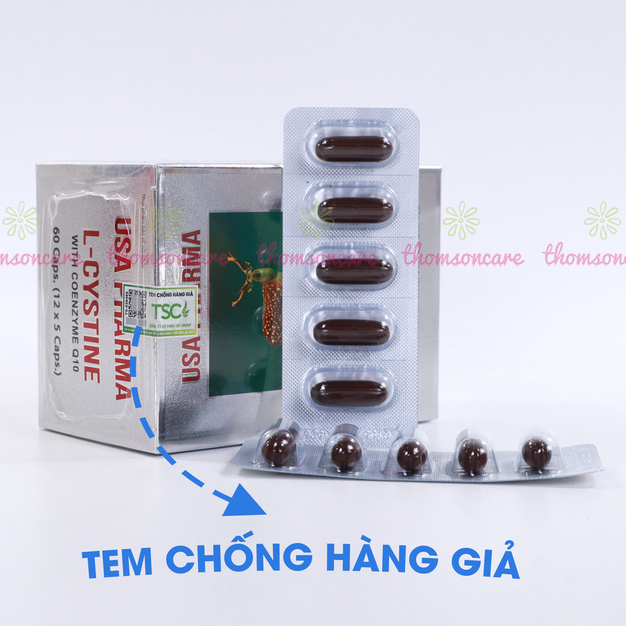 Combo Viên uống trắng da, tóc khỏe Lcystine 60v, DHC Vitamin C 60v, sữa rửa mặt Esunvy 50g giảm bã nhờn -Giúp tóc da trắng khỏe, chống lão hóa, chăm sóc phục hồi do mụn và loại bỏ vi khuẩn Thomsoncare