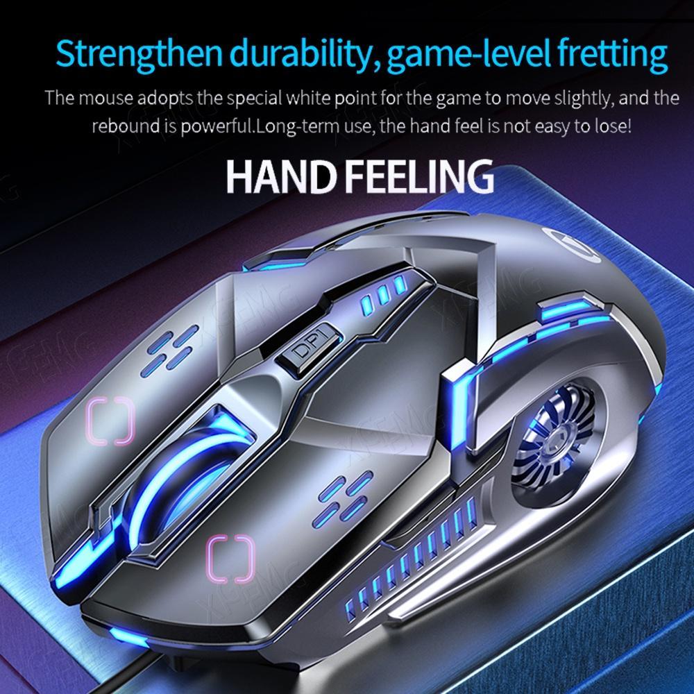 Chuột Gaming G5 Có Dây ĐèN LED 6 NúT BấM Không TiếNg ỒN