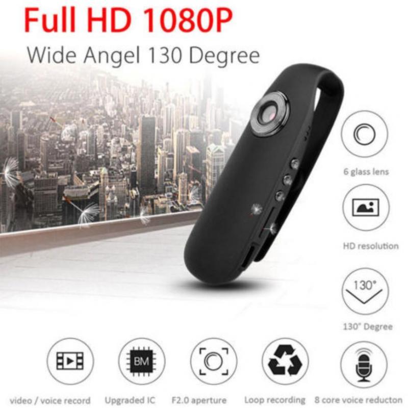 Máy ảnh hành động FHD 1080p Action Video kỹ thuật số Mini Back Clip Camcorder Dash Cam Camera cảnh sát góc rộng góc xe máy DV Cam Cam