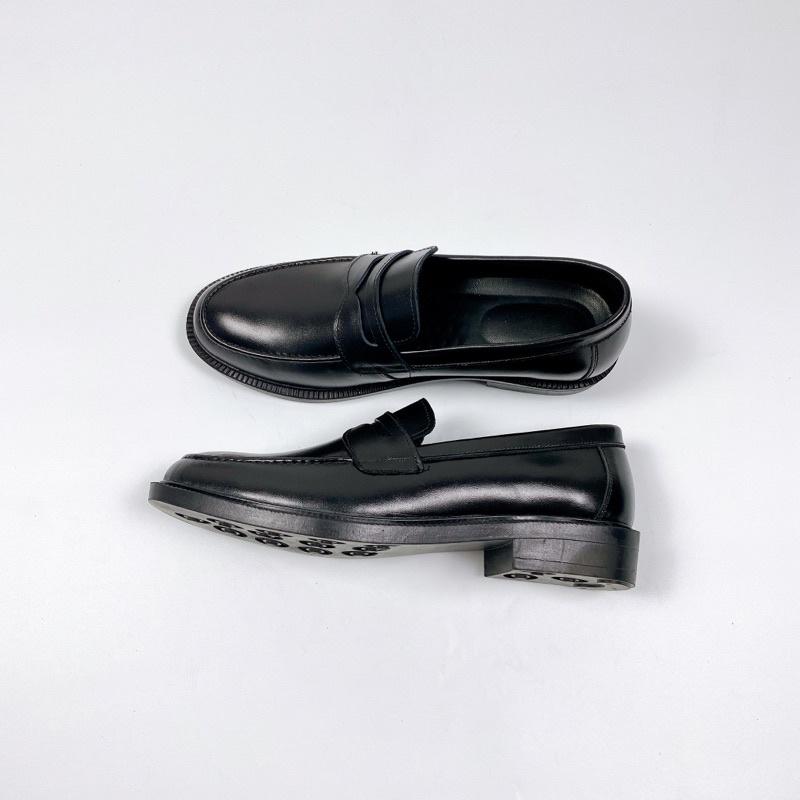 Giày Lười DECEMBER Penny Loafer Black White - LF03