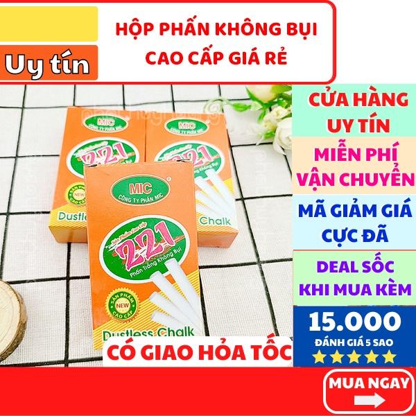 Combo 2 hộp phấn trắng viết bảng không bụi