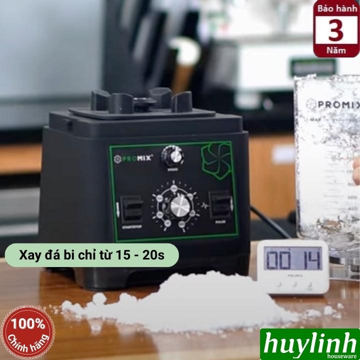 Máy xay sinh tố công nghiệp Promix PM-911B - Dung tích 2 lít - Công suất 1650W - Có hẹn giờ tới 90S - Hàng chính hãng