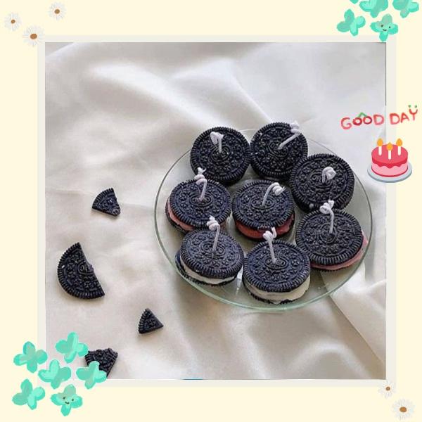 Nến Thơm Handmade Oreo Đơn Giản Siêu Đẹp - Nến Thơm Tinh Dầu Cao Cấp Không Khói Thư Giãn | Oube Candle