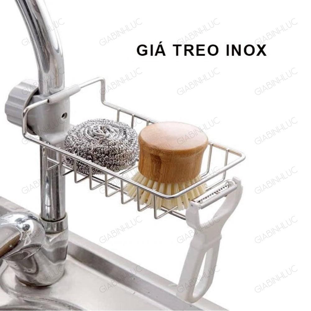 Giá Treo Vòi Nước Đựng Đồ Bằng INOX Để Đồ Rửa Chén Cạnh Vòi Rửa Bát, Vòi Sen Tiện Lợi