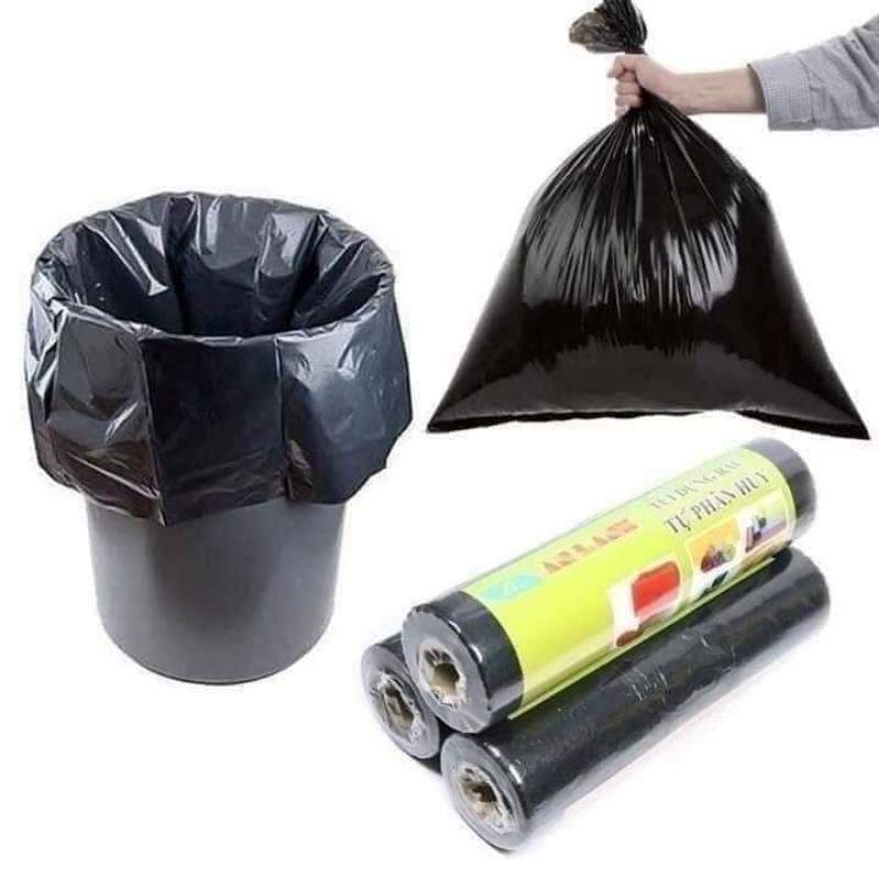 Túi đựng rác đen tự cắt tiện lợi