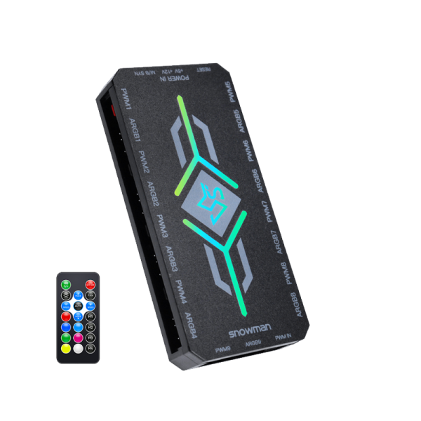 Bộ Điều Khiển HUB FAN ARGB V1 MAGIC SNOMAN Black/White – Hàng Chính Hãng