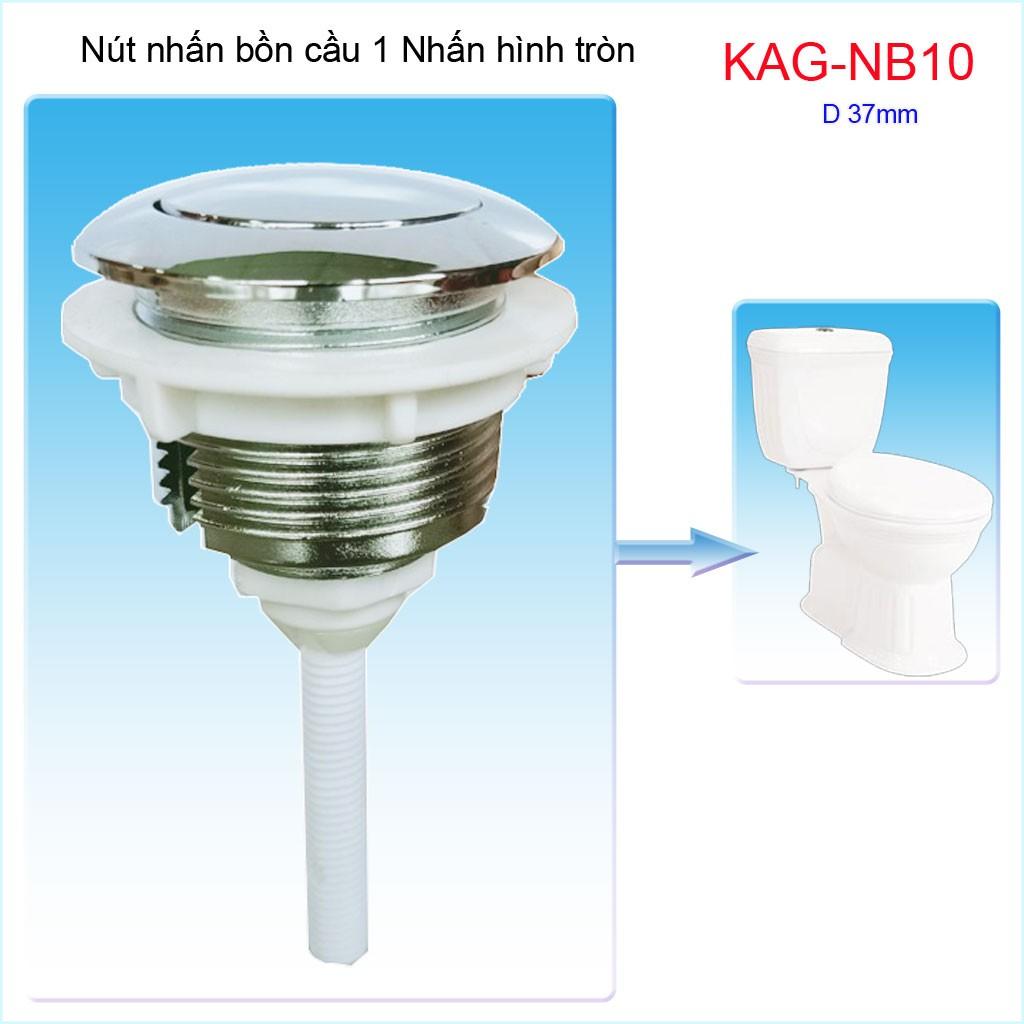 Nút nhấn xả bồn cầu, nút nhấn cầu xả 1 nhấn KAG-NB10